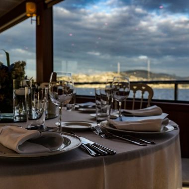 Wedding Dinner on a Boat