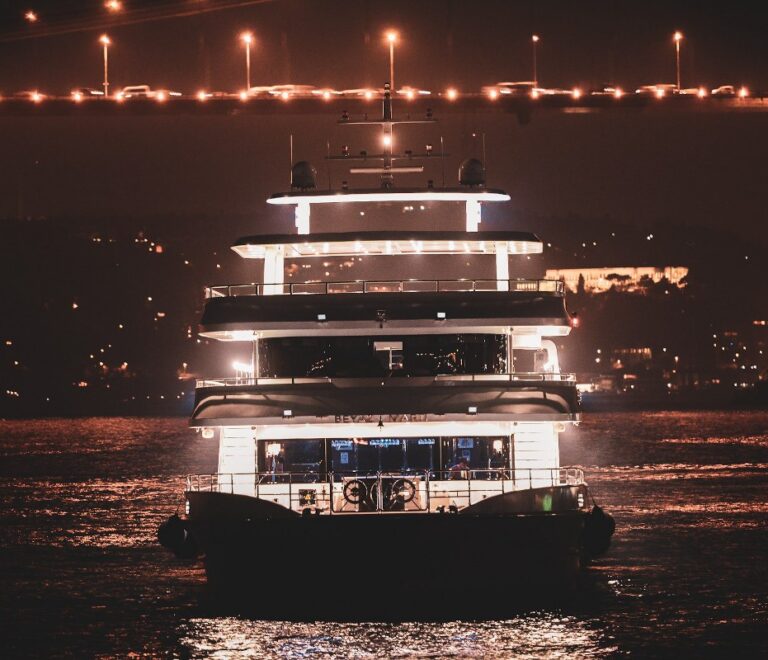 wedding on a boat on the Bosphorus